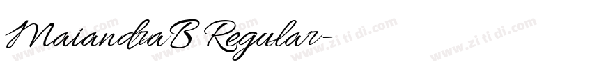 MaiandraB Regular字体转换 MaiandraB Regular字体转换